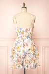 Myriam Short Floral Dress w/ Ruffles | Boutique 1861 back view