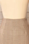 Myslenice Asymmetrical Houndstooth Mini Skirt | La petite garçonne back close-up
