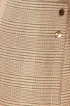 Myslenice Asymmetrical Houndstooth Mini Skirt | La petite garçonne fabric