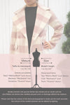 Myslowice White & Pink Long Plaid Coat | La petite garçonne fiche