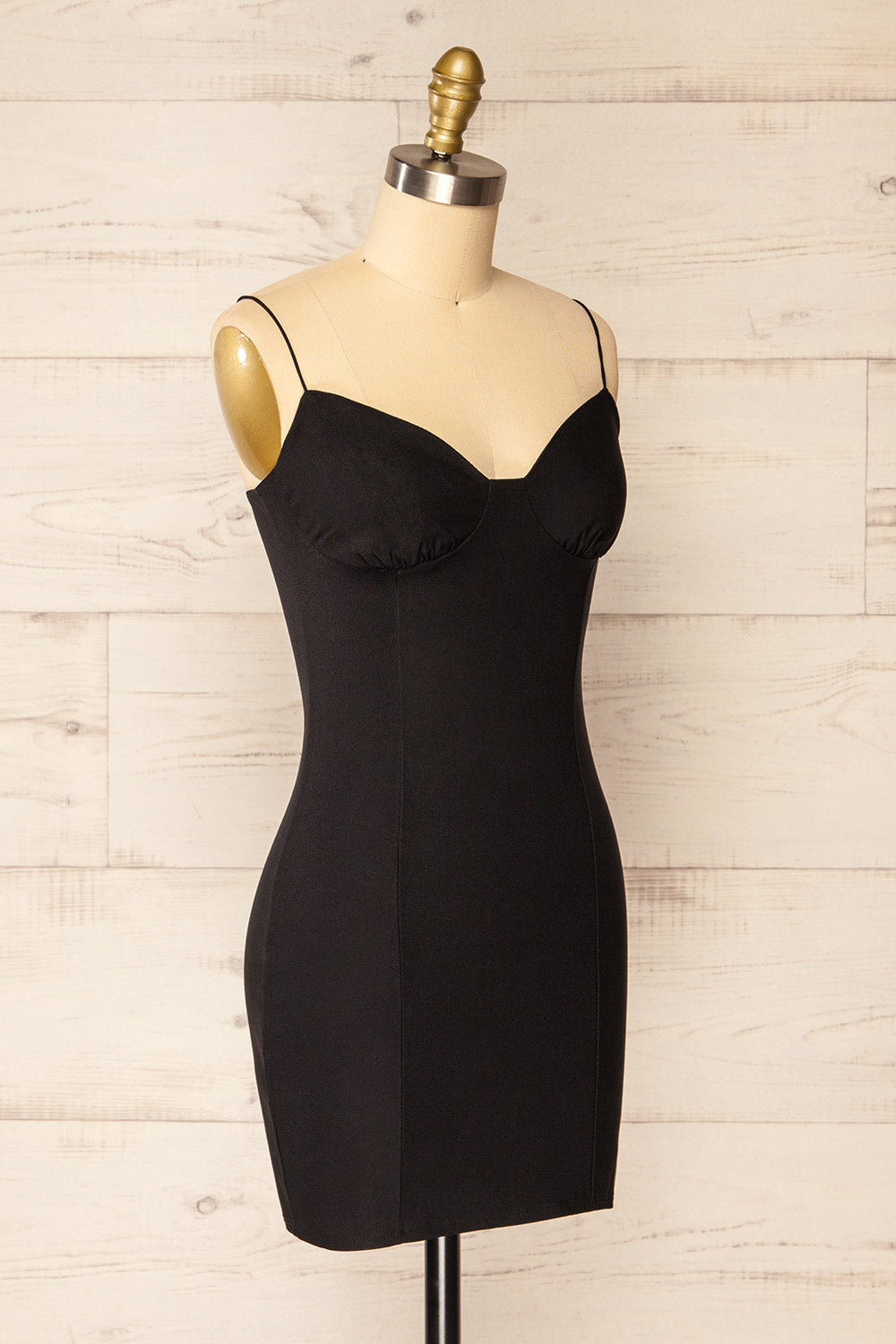 Mystik Fitted Short Black Dress