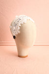 Naemi Blanc White Floral Lace Headband on mannequin | Boutique 1861