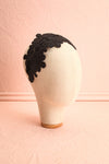 Naemi Noir Black Floral Lace Headband on mannequin | Boutique 1861