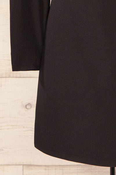 Nagano Black Wrap Dress w/ Long Sleeves  | La petite garçonne bottom