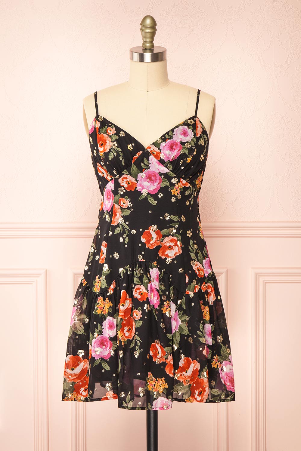 Unique Vintage Navy Floral Sarong Wiggle Dress – Suzie's Bombshell Boutique