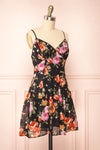 Naida Short Chiffon Floral Dress | Boutique 1861 side view