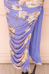 Nalani Bodycon Floral Midi Dress w/ Slit | Boutique 1861 bottom