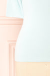 Nalleli Aqua Fitted Mock Top w/ Half Sleeves | Boutique 1861 bottom