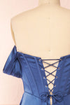Namie Blue | Corset Maxi Dress w/ Removable Straps