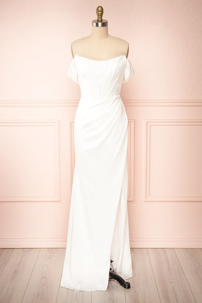 Celine Floral Backless Bridal Gown
