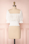 Nanako White Off-Shoulder Crop Top | Boutique 1861 1