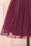 Nandita Burgundy Sequin Party Dress | Boutique 1861 bottom close-up