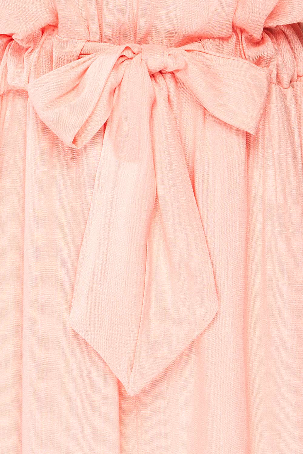 Naousa Pink V-Neck Short Sleeve Dress | La petite garçonne bow