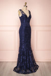 Naoyo Navy | Blue Lace Gown