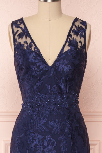 Naoyo Navy | Blue Lace Gown