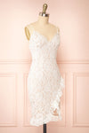 Nareema White Lace Midi Dress | Boutique 1861 side view
