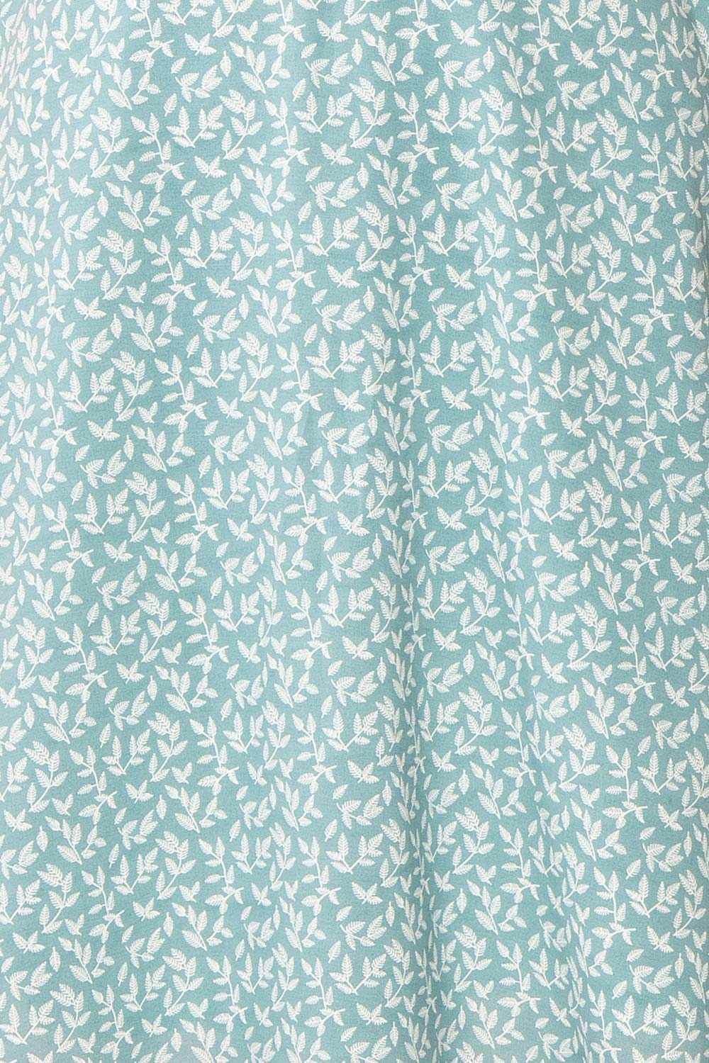 Naroa Mint Patterned Dress A-Line Short Dress | Boutique 1861 texture