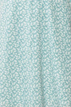 Naroa Mint Patterned Dress A-Line Short Dress | Boutique 1861 texture