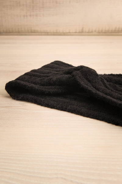 Nashi Noir Soft Knit Headband | La petite garçonne flat view