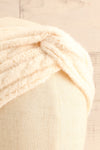 Nashi Cream Soft Knit Headband | La petite garçonne close-up
