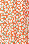Nathalie Short Colorful Floral Midi Dress | Boutique 1861 fabric