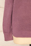 Natras Lavender Knit Sweater w/ Twisted Back | La petite garçonne  bottom