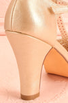 Nausori Gold Retro T-Strap Heels | Talons | Boutique 1861