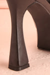 Nerthus Black High Heel Sandals | Boutique 1861 back close-up