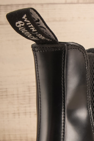 Newburgh Black Dr. Martens Chelsea Boots logo close-up | La Petite Garçonne