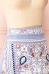 Nicko Blue Embroidered Skirt | Boutique 1861 side close-up