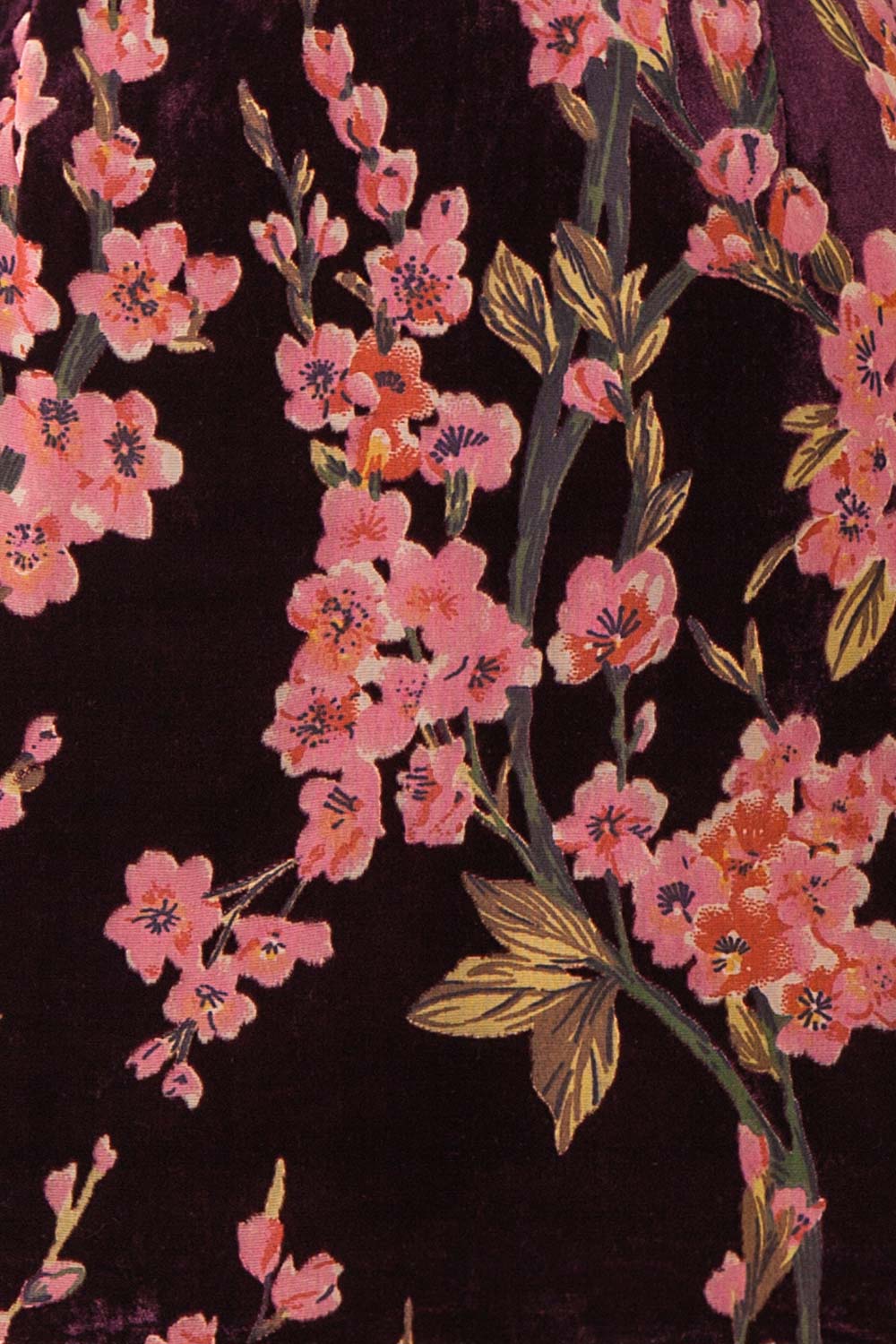 Nicoline Burgundy Dress | Robe Bourgogne | Boutique 1861 fabric detail