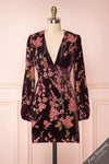 Nicoline Burgundy Dress | Robe Bourgogne | Boutique 1861 front view