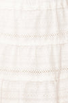 Niemodlin White Openwork Short Skirt | Boutique 1861 fabric
