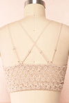 Niken Taupe Lace Bralette | Boutique 1861  back close up
