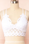 Niken White Lace Bralette | Boutique 1861 front close up