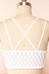 Niken White Lace Bralette | Boutique 1861back close up