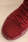 Nikey Beige Lace-Up Sneakers | La petite garçonne flat close-up