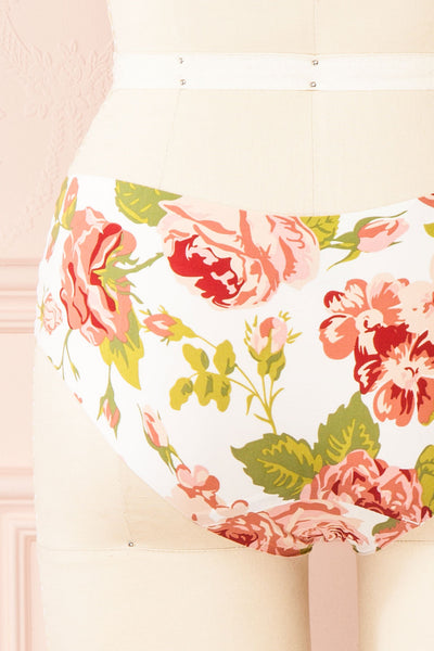 Nikki 3-pack Seamless Underwear | Boutique 1861 back flower close-up