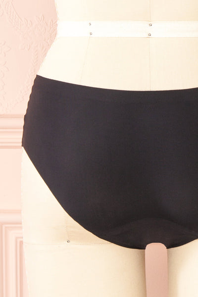 Nikki 3-pack Seamless Underwear | Boutique 1861 back black close-up