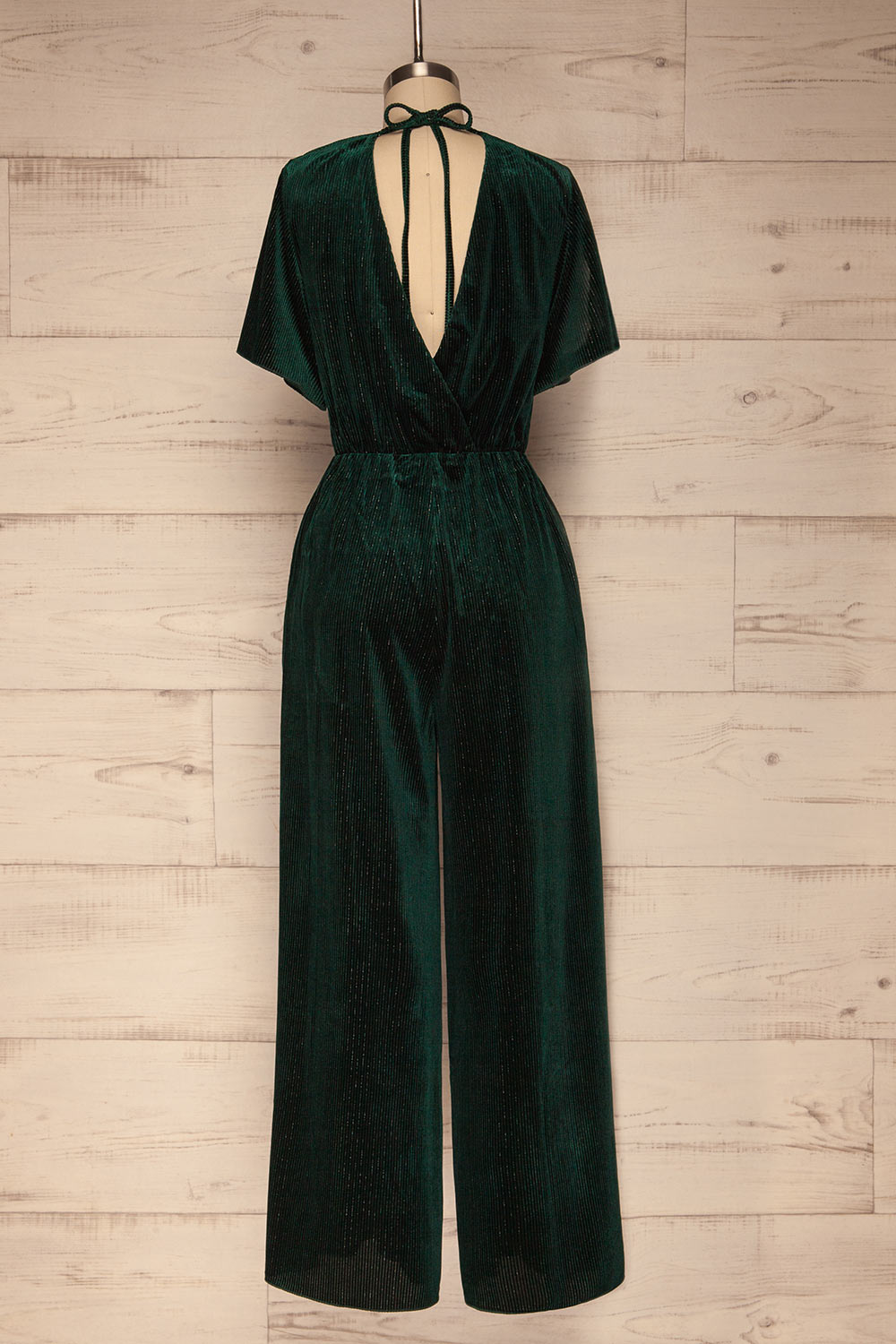 Ninove Green Jumpsuit | Combinaison | La Petite Garçonne back view 