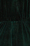 Ninove Green Jumpsuit | Combinaison | La Petite Garçonne fabric detail