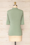 Nirvana Green Ribbed Top w/ Frills | Boutique 1861back view