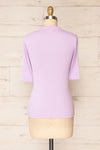Nirvana Mauve Ribbed Top w/ Frills | Boutique 1861  back view
