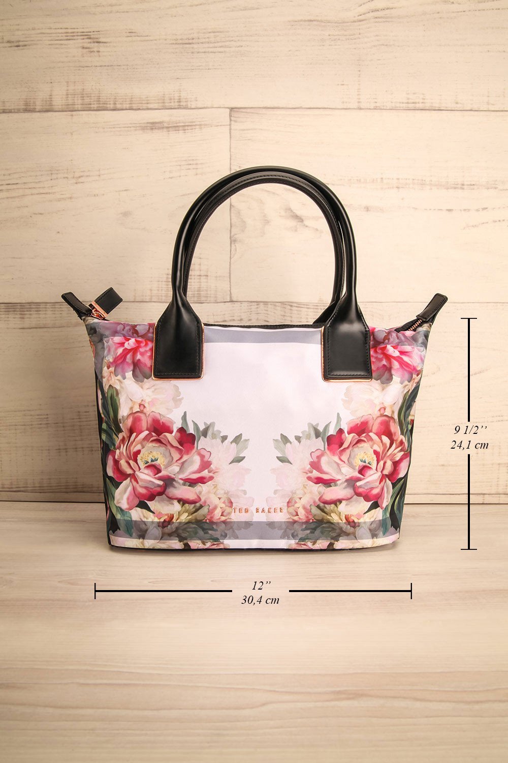 Nisha Ivory Floral Ted Baker Tote Bag measurements | La Petite Garçonne Chpt. 2 10