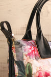 Nisha Ivory Floral Ted Baker Tote Bag side close-up | La Petite Garçonne Chpt. 2 2