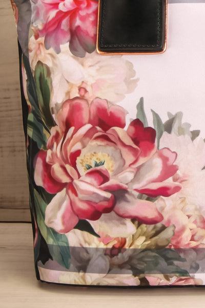 Nisha Ivory Floral Ted Baker Tote Bag front bottom close-up | La Petite Garçonne Chpt. 2 8
