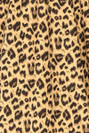 Noemimi Short Leopard Print Dress w/ Ruched Back | La petite garçonne fabric