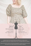 Noemimi Short Leopard Print Dress w/ Ruched Back | La petite garçonne model