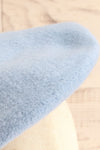 Neopy Blue Wool Beret | La petite garçonne close-up