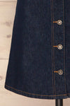 Nogerado Dark Blue Denim Button-Up Mini Skirt | La Petite Garçonne 7